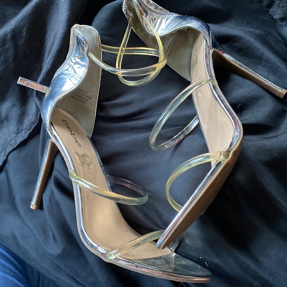 Clear BeBe heels